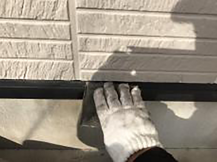 水切りの素地を調整します。