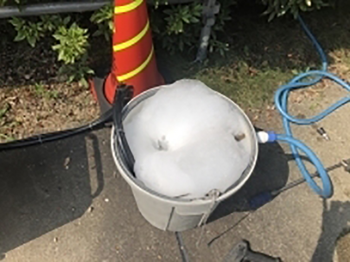 バイオ液を撹拌します。