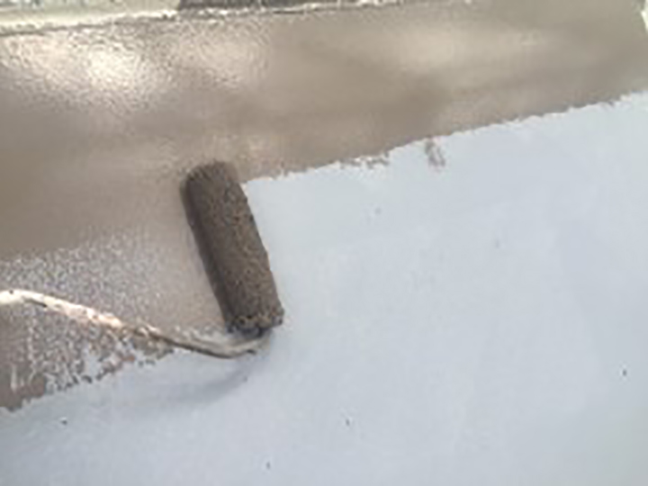 霧除け仕上げ1回目を行います。